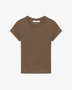 ROUND-NECK LINEN T-SHIRT