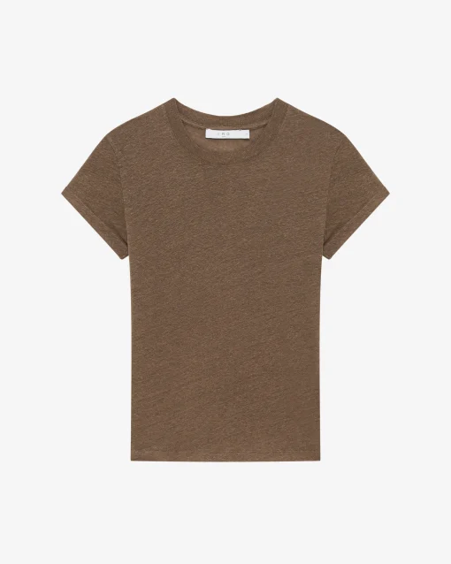 ROUND-NECK LINEN T-SHIRT