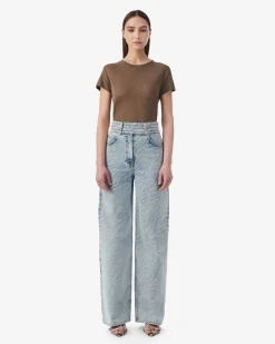 ROUND-NECK LINEN T-SHIRT