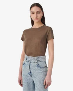 ROUND-NECK LINEN T-SHIRT
