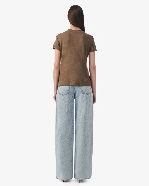 ROUND-NECK LINEN T-SHIRT