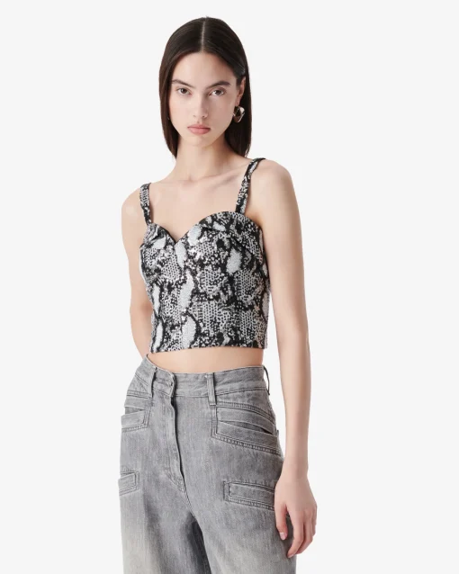 SEQUIN CORSET TOP