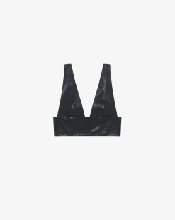 SHORT LEATHER TOP