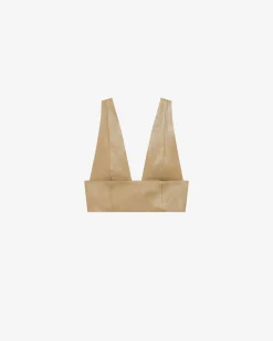 SHORT LEATHER TOP