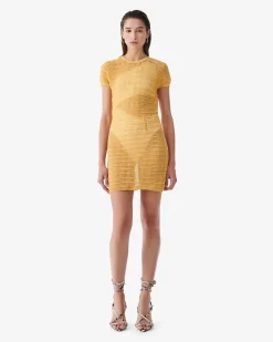 SHORT TEXTURED DRESS