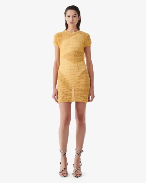 SHORT TEXTURED DRESS