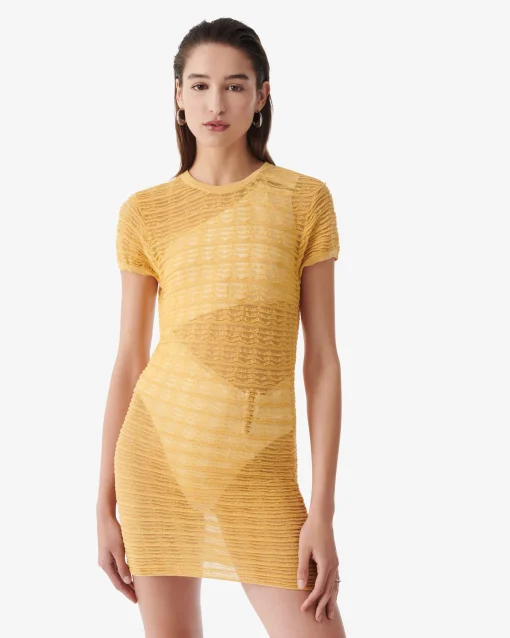 SHORT TEXTURED DRESS
