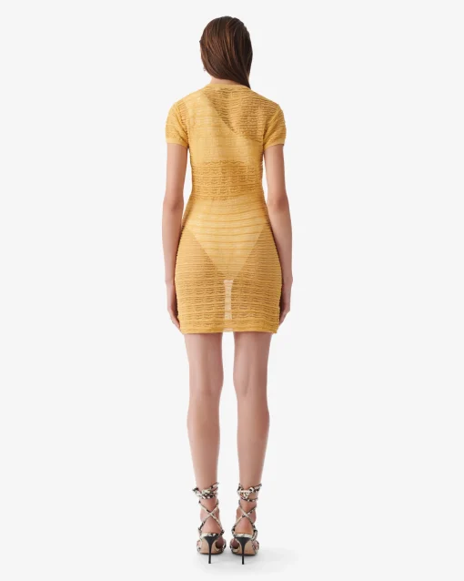 SHORT TEXTURED DRESS