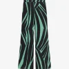 STRAIGHT SILK PANTS