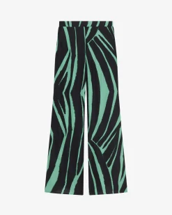 STRAIGHT SILK PANTS