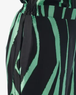 STRAIGHT SILK PANTS