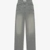 WIDE-LEG DENIM PANTS