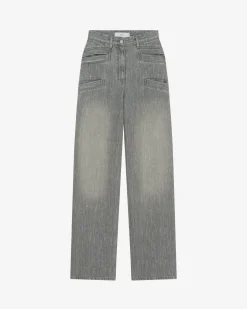 WIDE-LEG DENIM PANTS