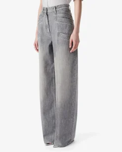 WIDE-LEG DENIM PANTS