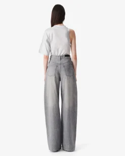 WIDE-LEG DENIM PANTS